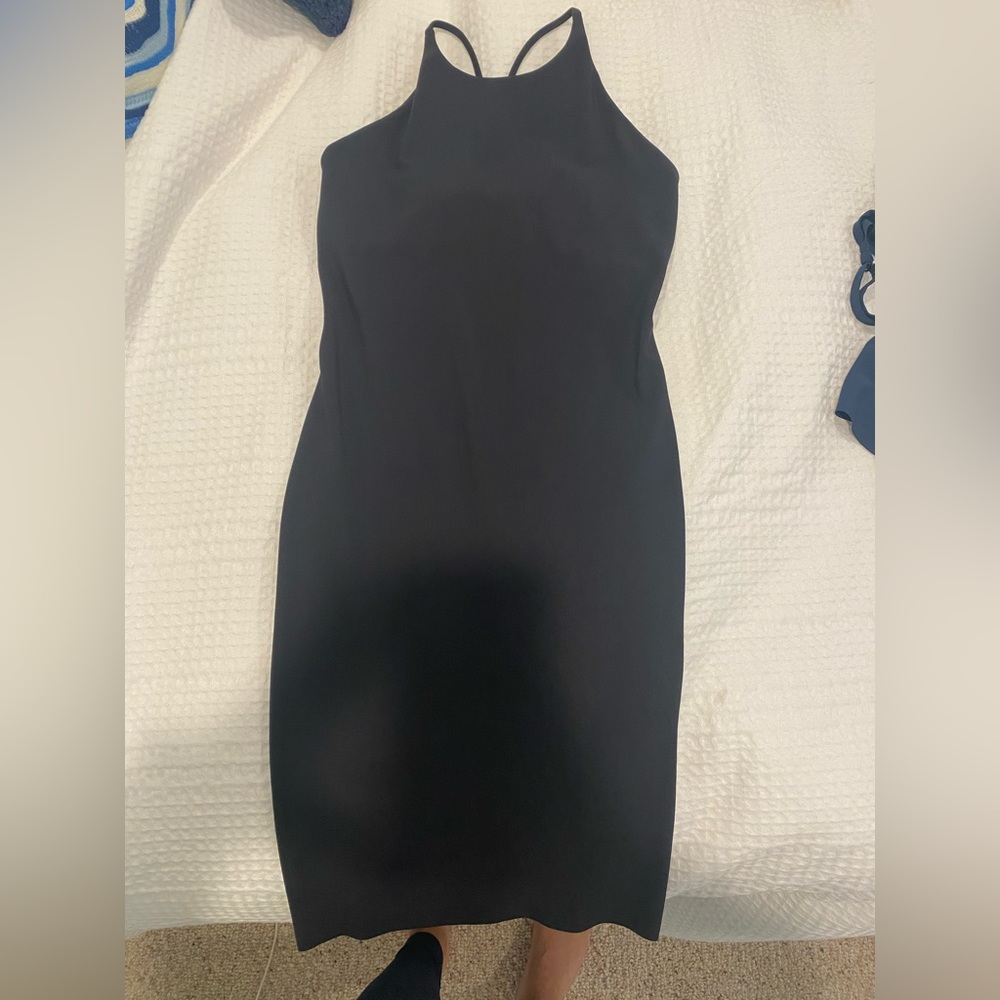 Black Rec Room Exercise Dress w/ built in bra